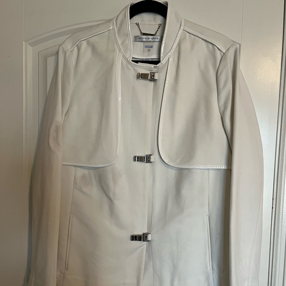 PETER NYGARD SZ 12 WHITE JACKET